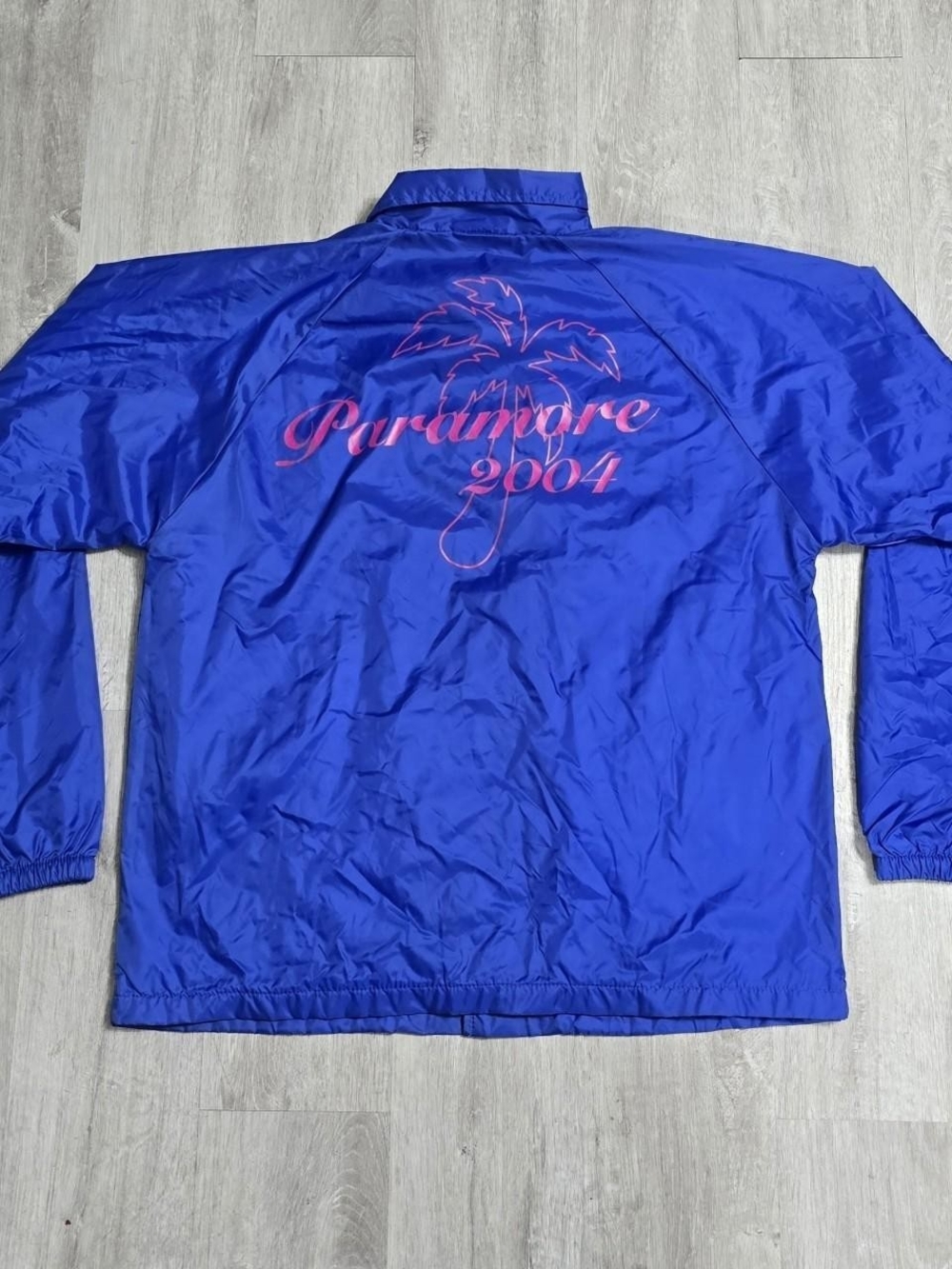 Paramore 2004 After Laughter Tour Windbreaker Jacket Blue Size Medium